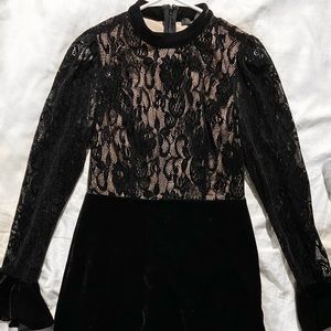 F21 holiday black dress